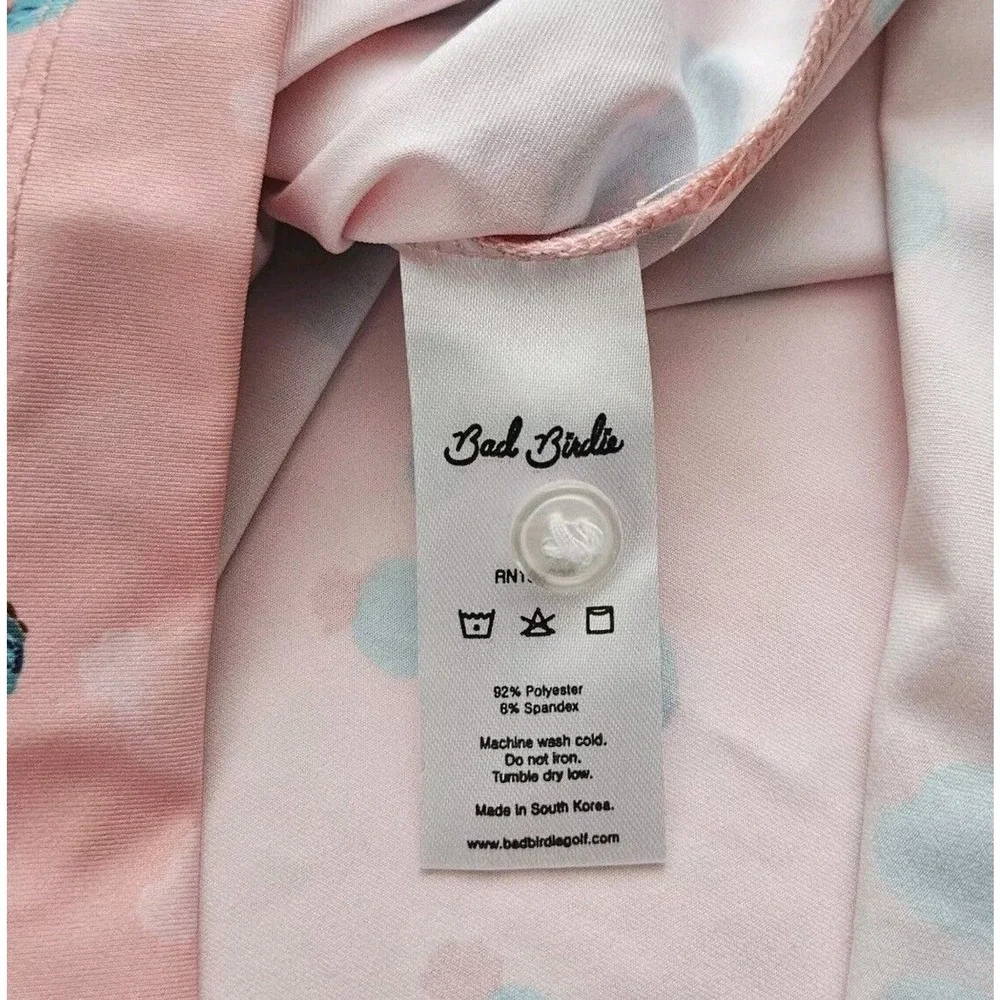 Bad Birdie (Mens Size XL) Performance Pink Cactus Cacti Golf Polo Shirt‎ Stretch - Picture 3 of 6